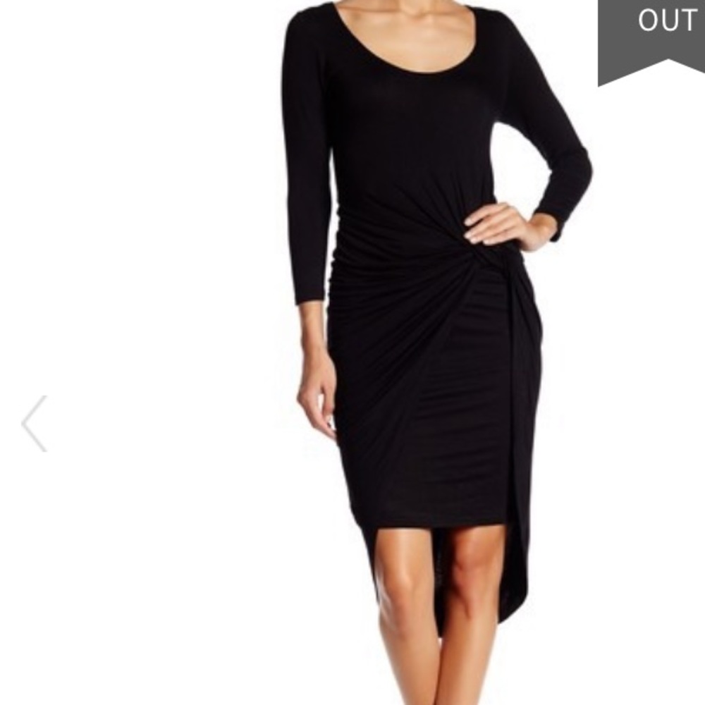 Vanity Room 3/4 Length Sleeve Knot Dress
